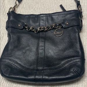 Like new Coach leather chain duffle crossbody